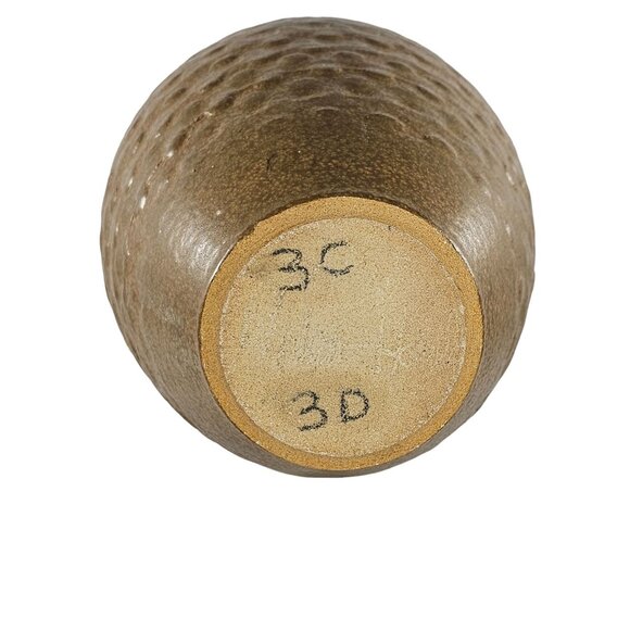 Vintage Wishon Harrell Stoneware Art Pottery Vase Signed Mid Century *Chipped* - Picture 8 of 9